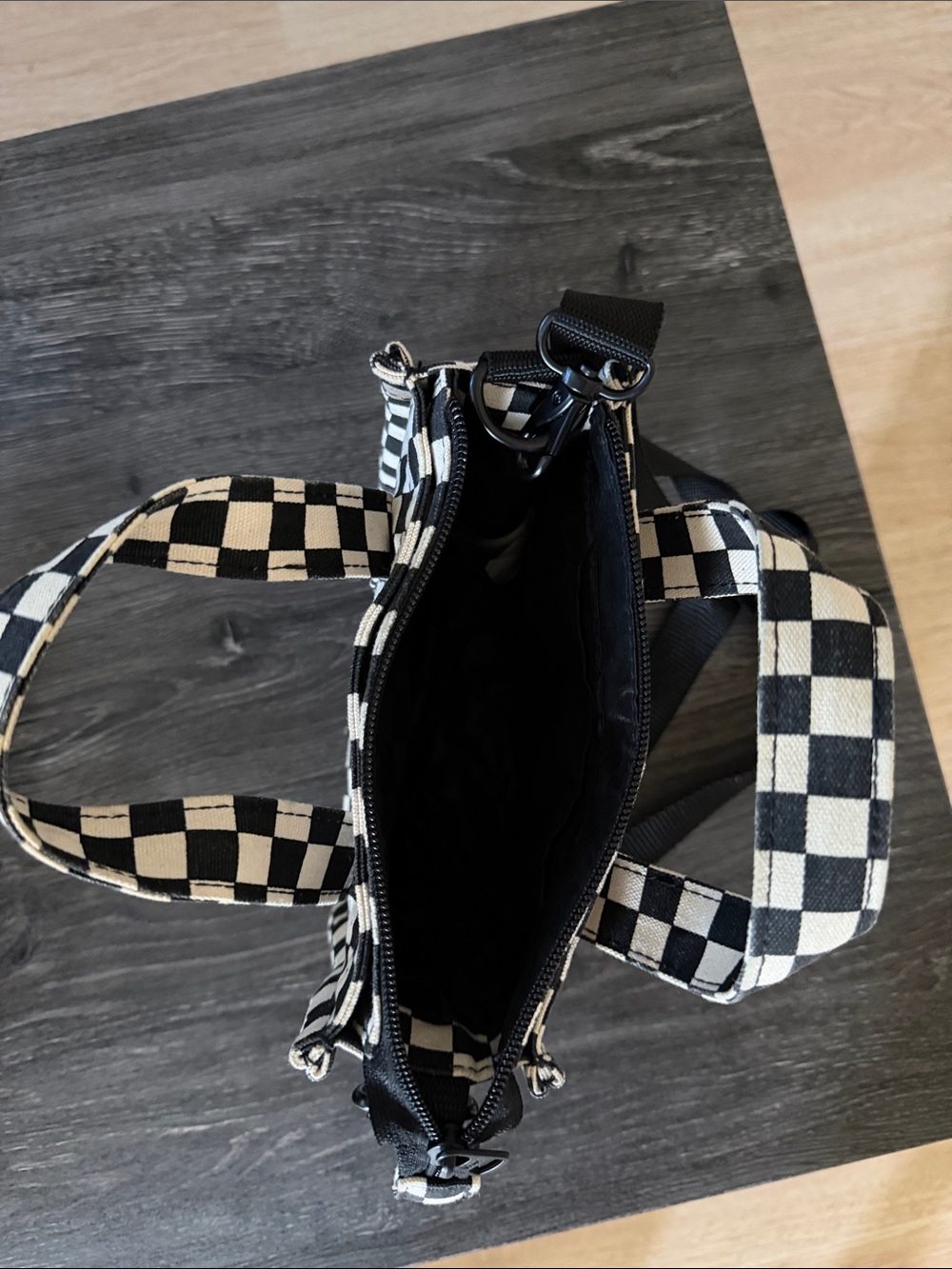 Vans Black & White Checkerboard and Black Crossbody Bag Duo - Picture 6 of 7